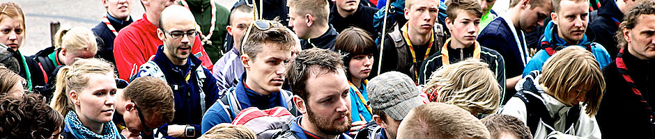 Deltagere venter på at dagløbet starter i Faaborg 2012